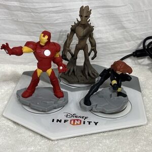 Disney Infinity Wii Portal Base Pad INF-8032386 USB Black Widow Groot Iron Man